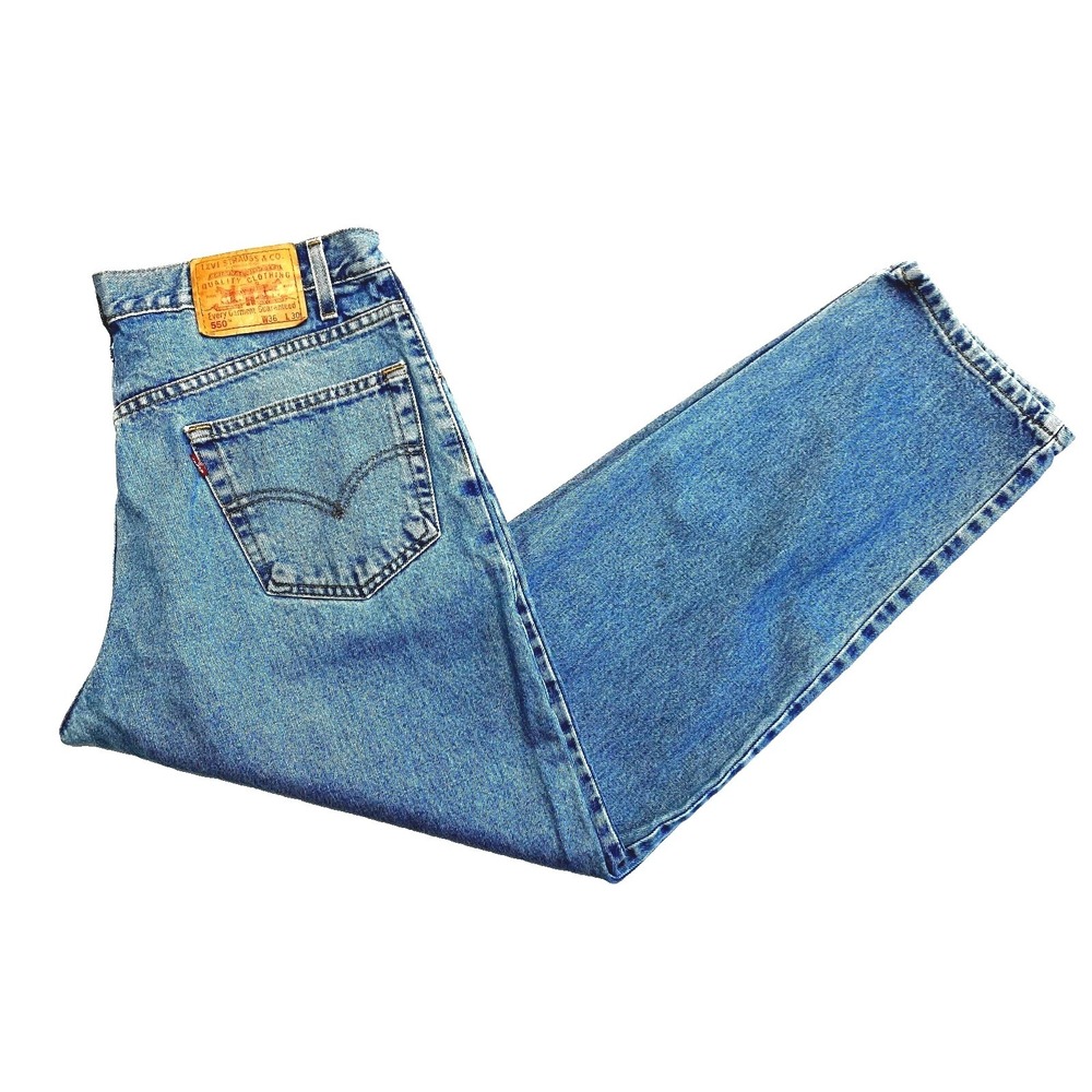 Vintage Levi's Baggy Jeans Mens 36x30 Blue 550 Everyday Loose